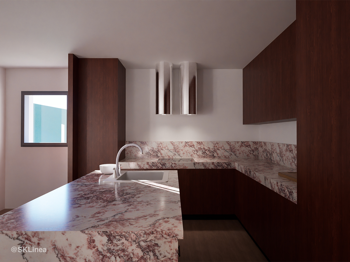 Cuisine bois projet permis extension Corse