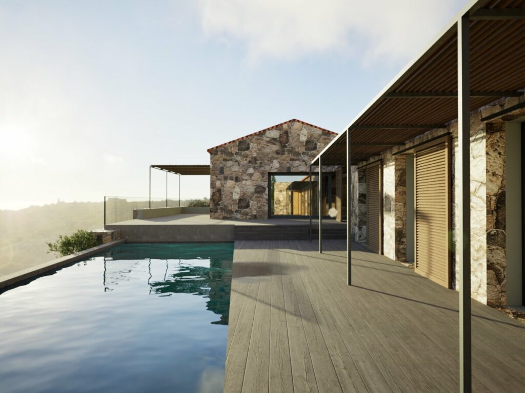 Projet villa hauteur corse pisicne